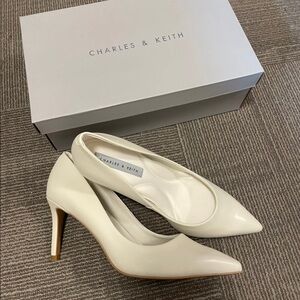 Charles & Keith White Heel